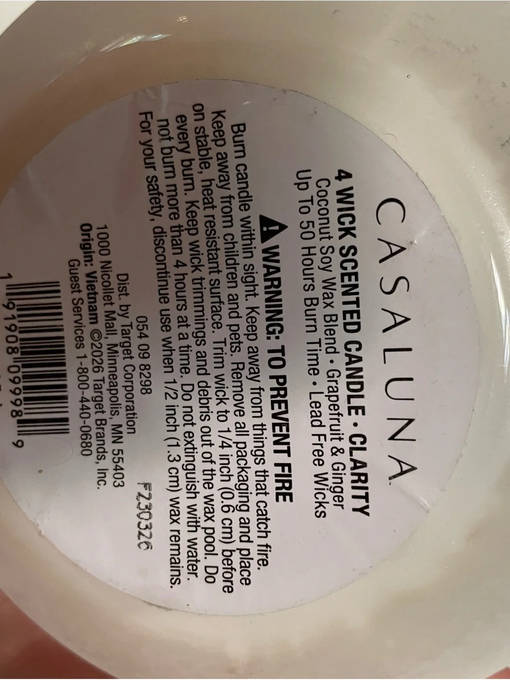 Casaluna fragrant candle